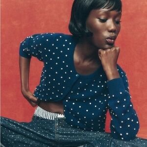 Anthropologie The Juliet Cashmere Crew-Neck Cardigan